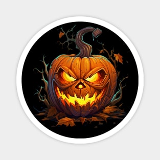 Scary Halloween Jack O'Lantern Magnet